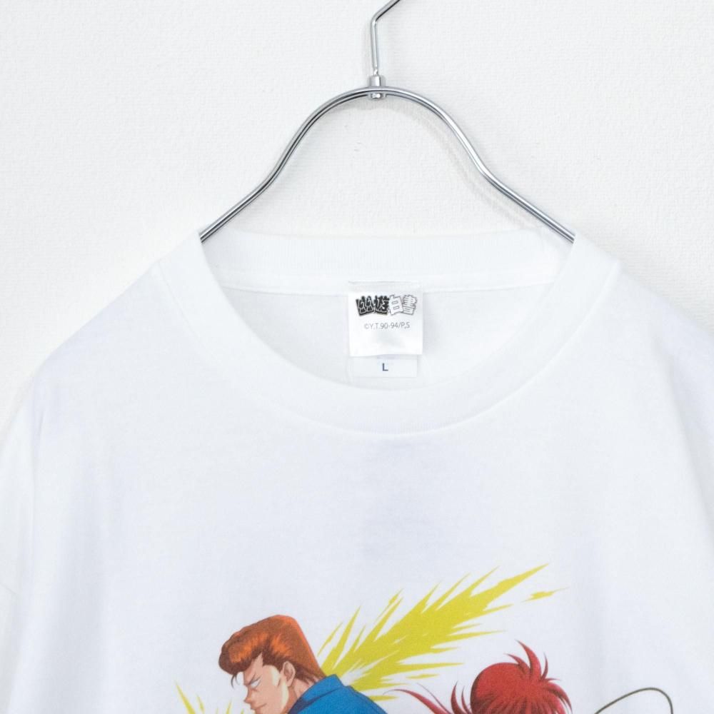 幽☆遊☆白書 集合 長袖Tシャツ ロンT PE1148 PE1149 WHITE