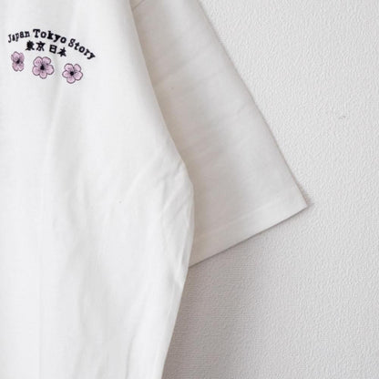 POWER TO THE PEOPLE JAPAN Series DARUMA 刺繍 半袖 Tシャツ WHITE