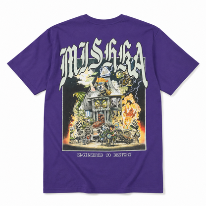MISHKA Haunted 半袖 Tシャツ PURPLE MSK-159