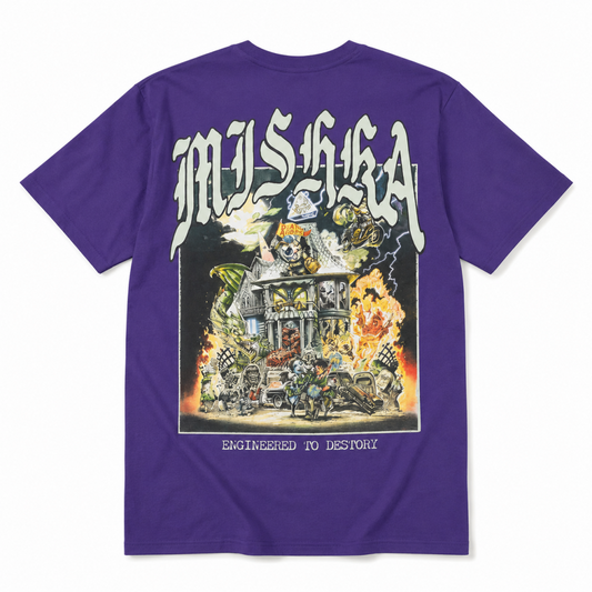 MISHKA Haunted 半袖 Tシャツ PURPLE MSK-159