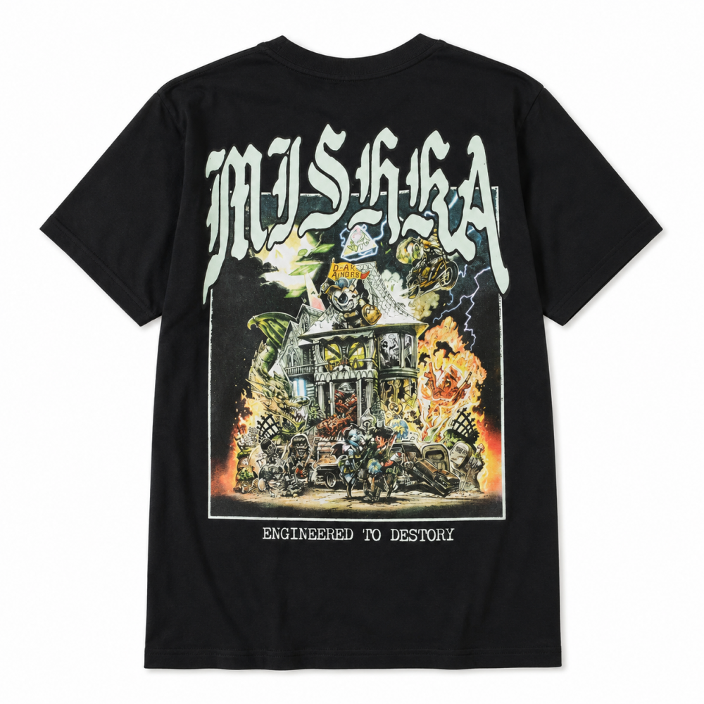 MISHKA Haunted 半袖 Tシャツ BLACK MSK-159