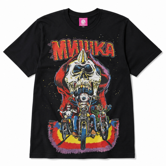 MISHKA Biker 半袖 Tシャツ BLACK MSK-161