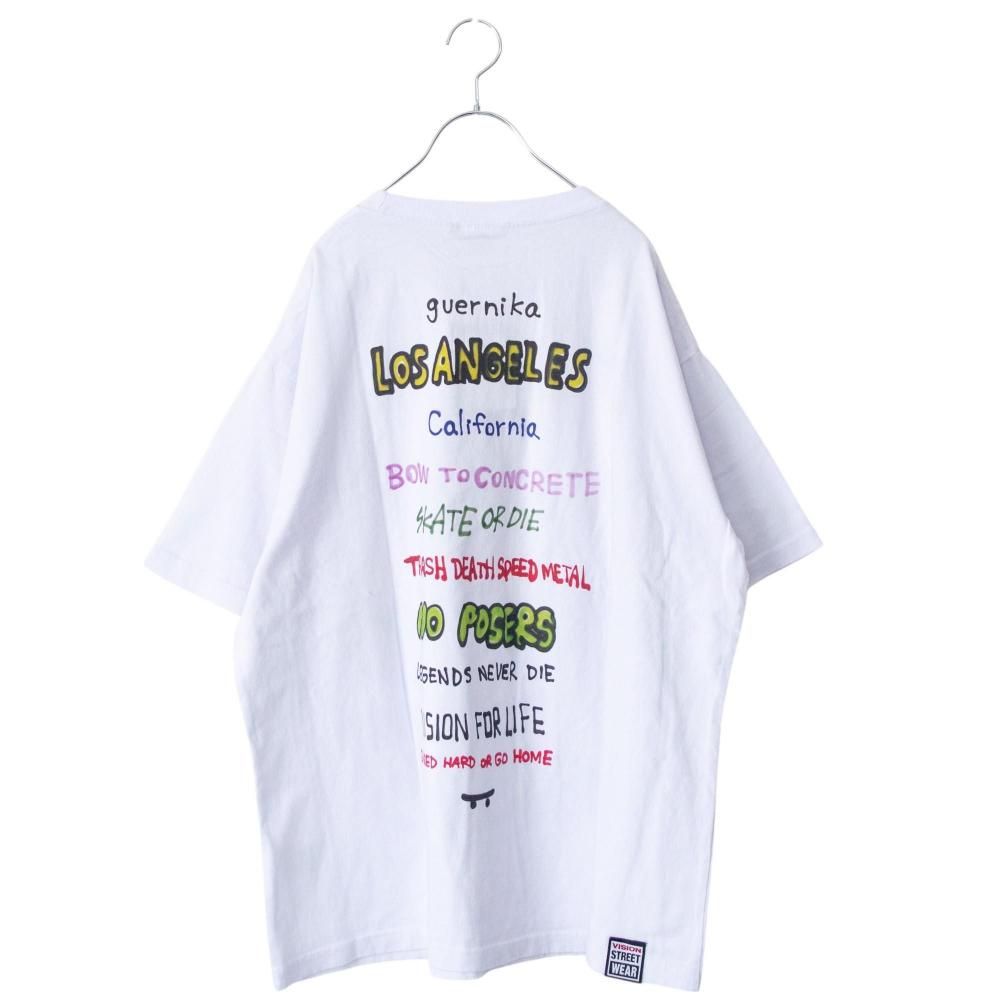 VISION STREET WEAR guernika GHOST-SKATER Tシャツ WHITE