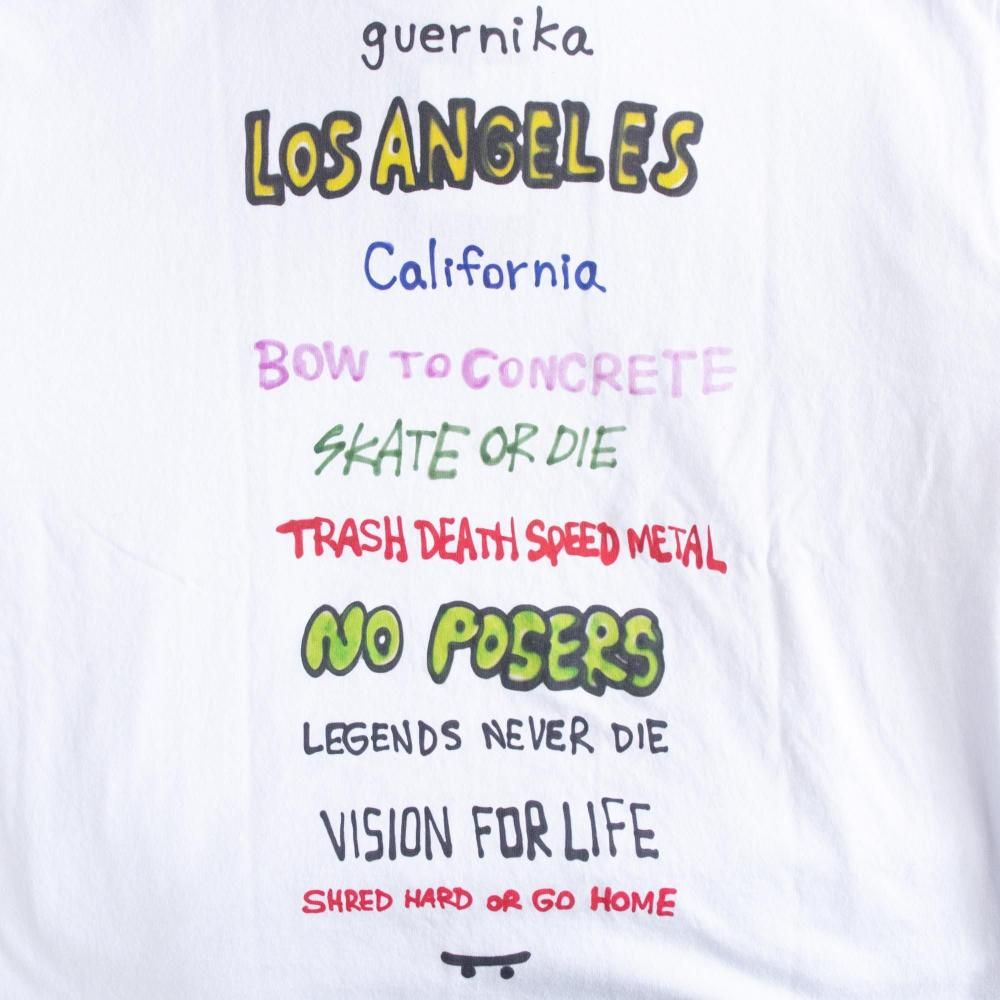 VISION STREET WEAR guernika GHOST-SKATER Tシャツ WHITE