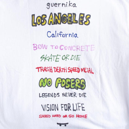 VISION STREET WEAR guernika GHOST-SKATER Tシャツ WHITE