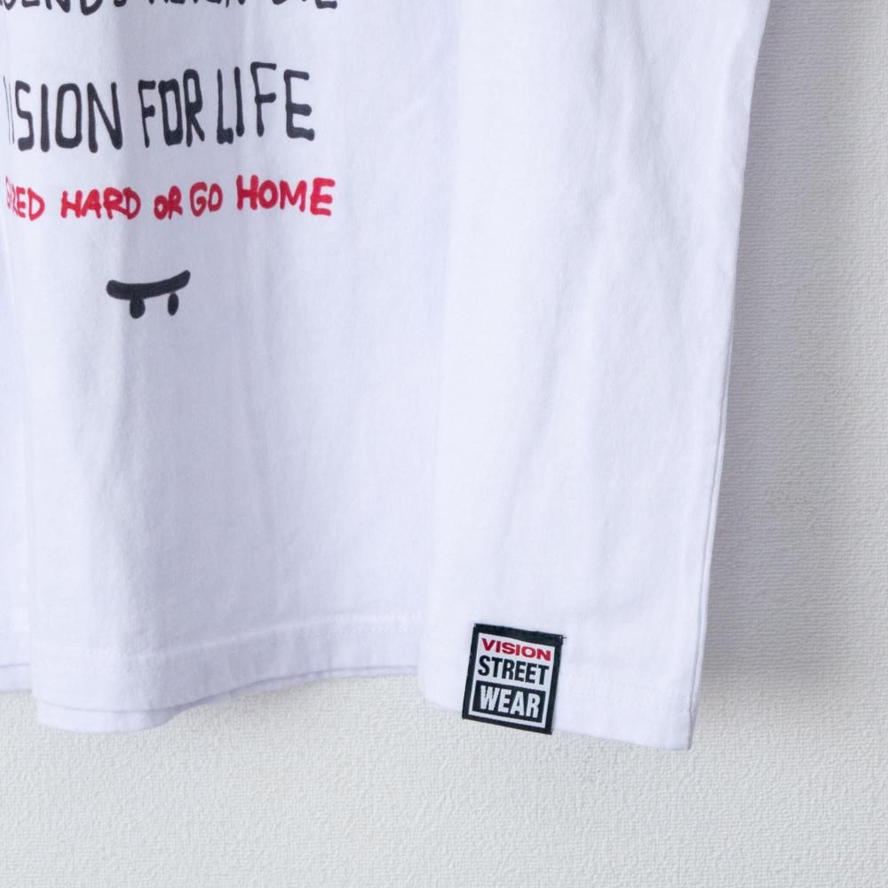 VISION STREET WEAR guernika GHOST-SKATER Tシャツ WHITE