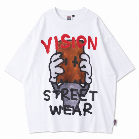 VISION STREET WEAR guernika ANONYMOUSE Tシャツ WHITE