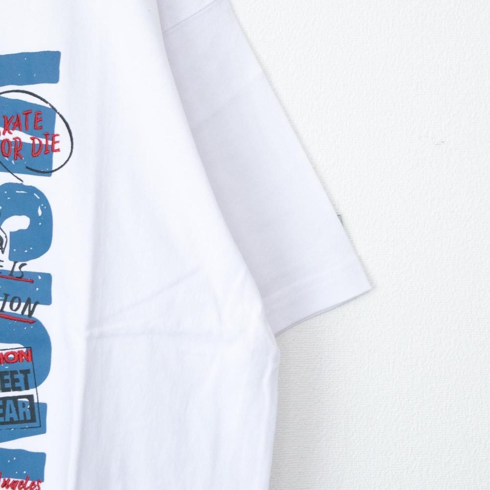 VISION STREET WEAR Betty Boop Graffiti Tシャツ WHITE/RED