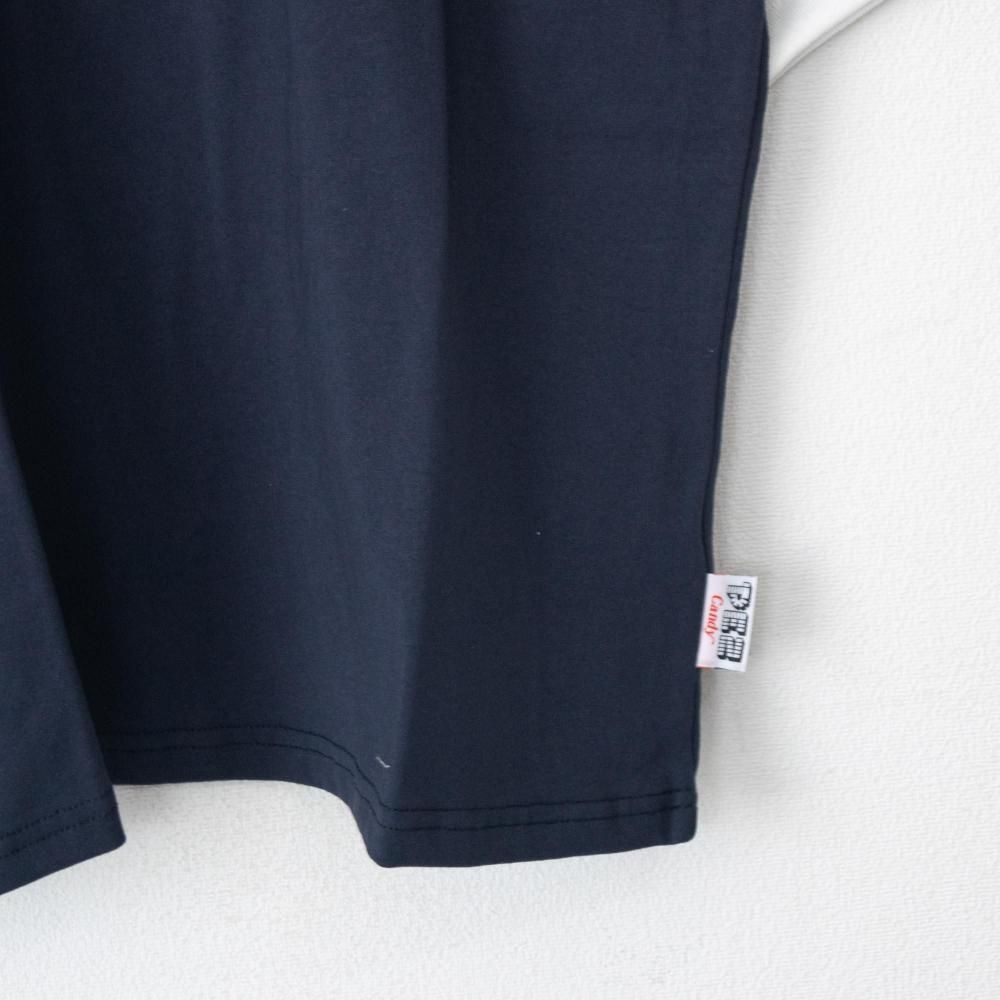 PEZ ハートポスタープリント Tシャツ NAVY