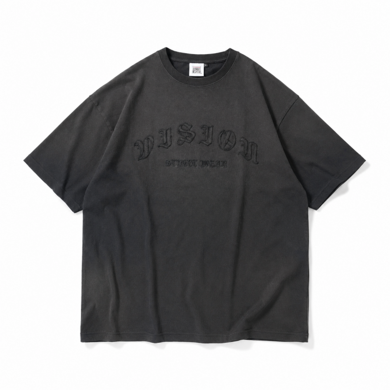 VISION STREET WEAR ヴィンテージワッペンTシャツ BLACK