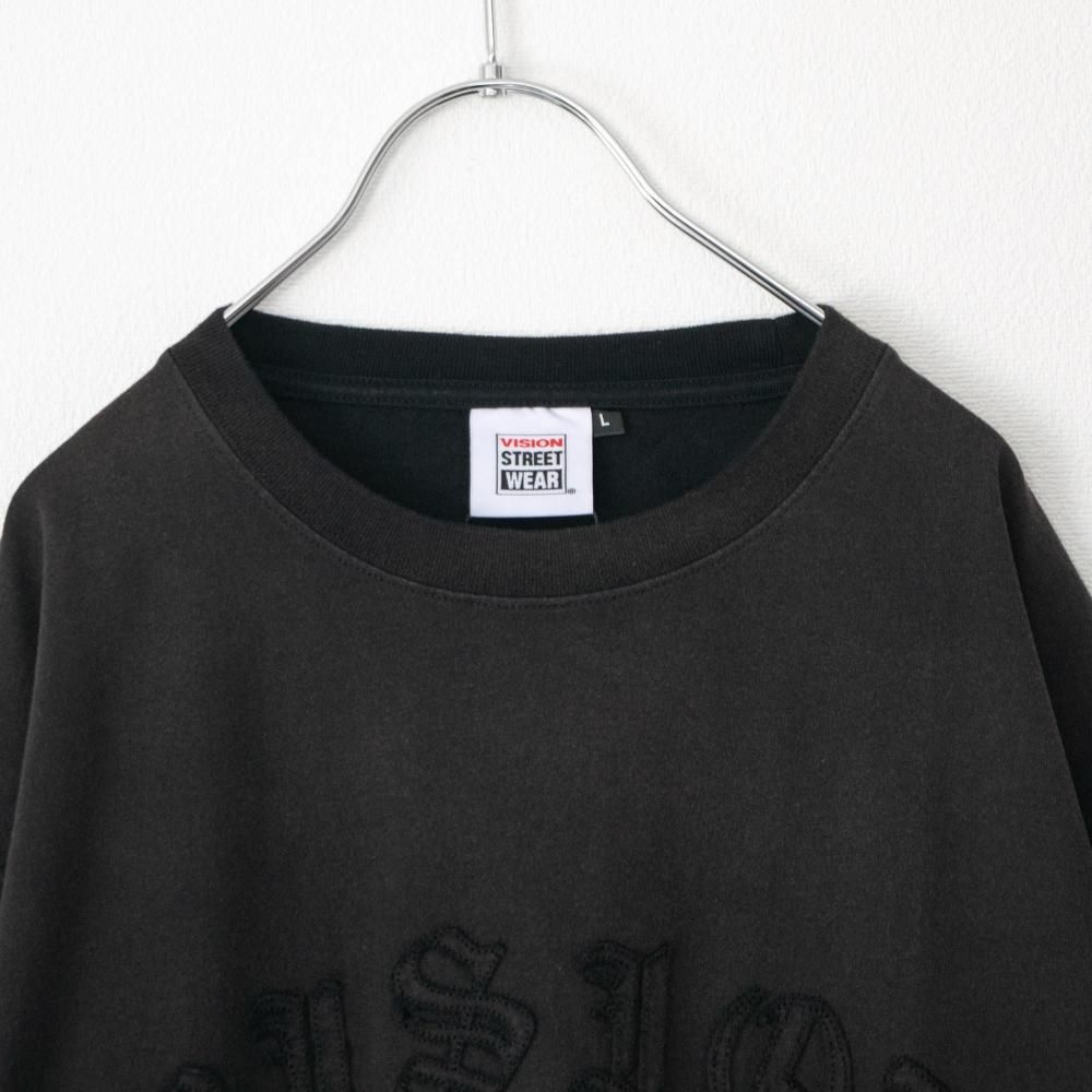 VISION STREET WEAR ヴィンテージワッペンTシャツ BLACK