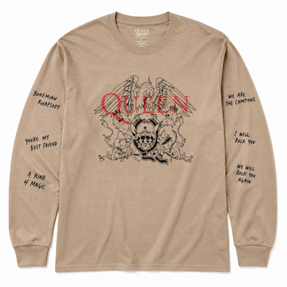 Queen Handwritten ロンT BEIGE