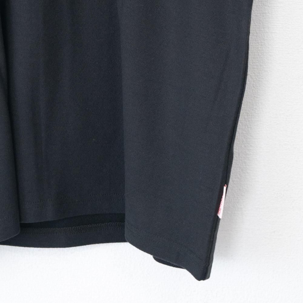 POWER TO THE PEOPLE JAPAN Series 梨地 RAMEN 刺繍 Tシャツ BLACK