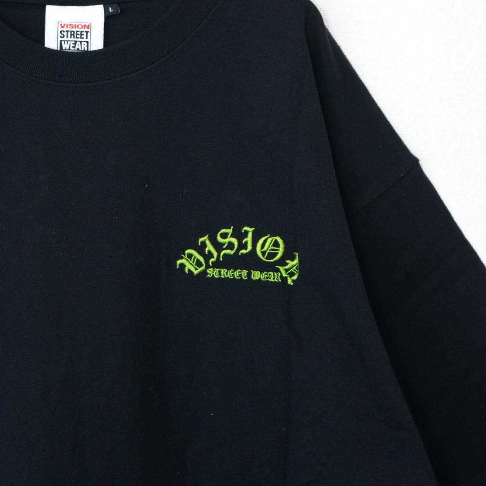 VISION STREET WEAR ANGEL スケーター Tシャツ BLACK