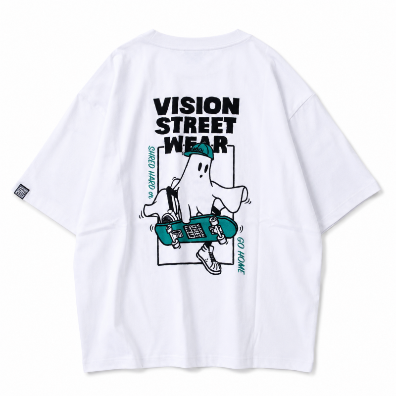VISION STREET WEAR ゴーストスケーター Tシャツ WHITE