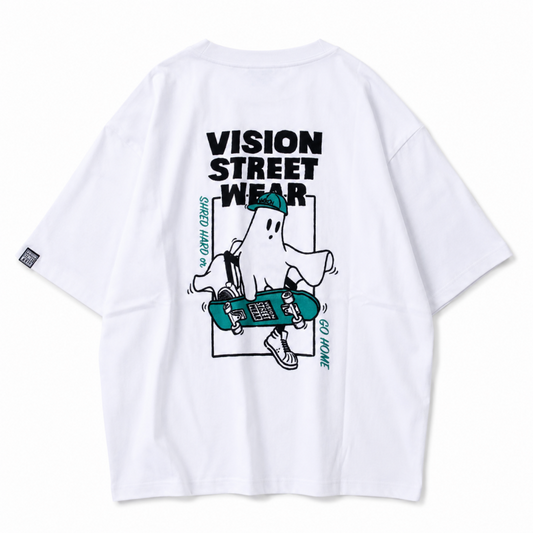 VISION STREET WEAR ゴーストスケーター Tシャツ WHITE