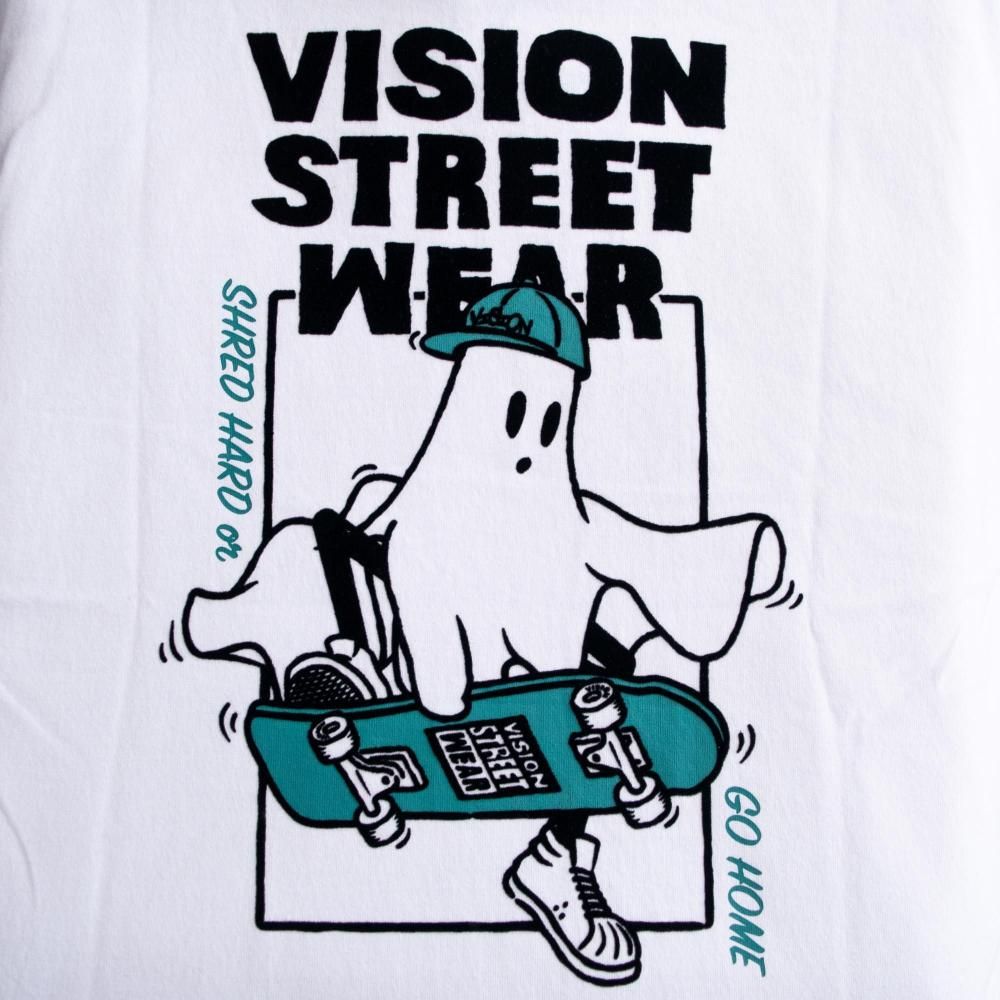 VISION STREET WEAR ゴーストスケーター Tシャツ WHITE