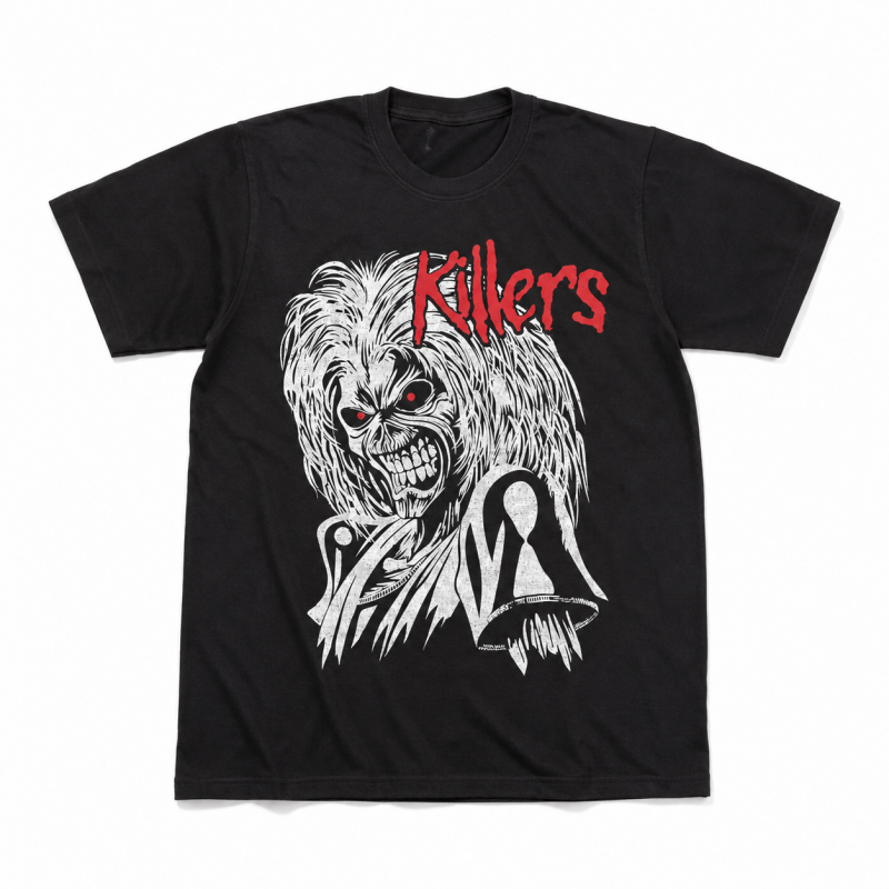 American Classics US輸入 Tシャツ Iron Maiden Red And White Killers MADN521