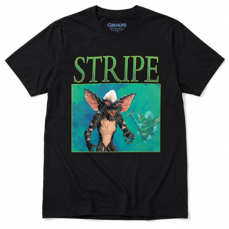 Gremlins グレムリン Tシャツ Stripe Homage (Black)