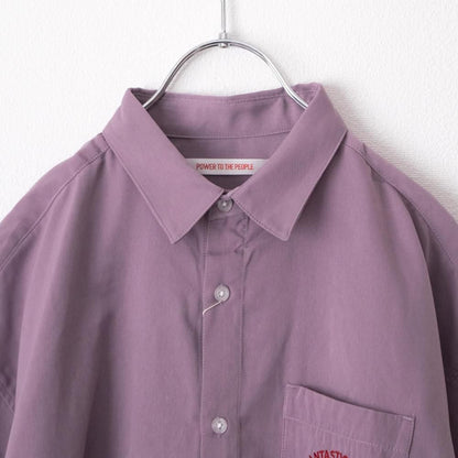 POWER TO THE PEOPLE JAPAN Series RAMEN 開襟 半袖シャツ PURPLE
