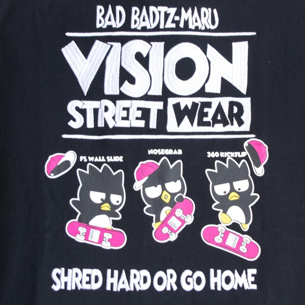 VISION STREET WEAR サンリオ Badtz-maru バッドばつ丸 Tシャツ BLACK