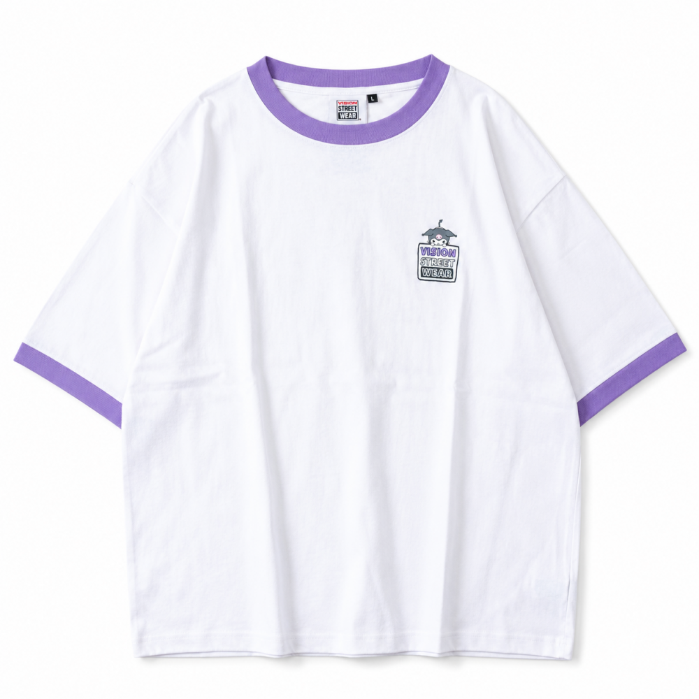 VISION STREET WEAR サンリオ Kuromi クロミ Tシャツ RINGER WHITE