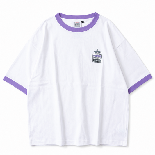 VISION STREET WEAR サンリオ Kuromi クロミ Tシャツ RINGER WHITE