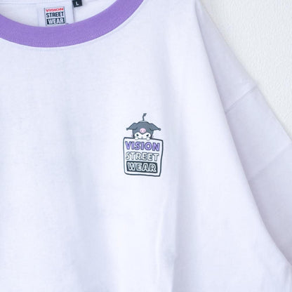 VISION STREET WEAR サンリオ Kuromi クロミ Tシャツ RINGER WHITE