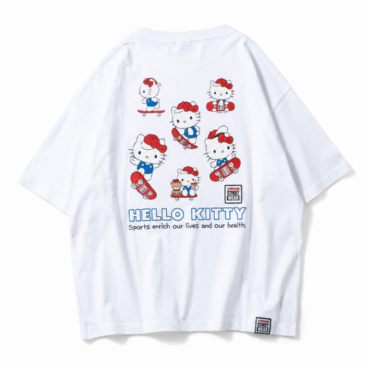 VISION STREET WEAR サンリオ HelloKitty キティ Tシャツ WHITE