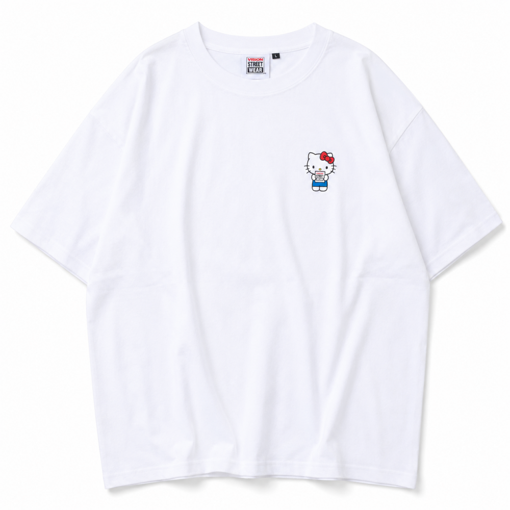 VISION STREET WEAR サンリオ HelloKitty キティ Tシャツ WHITE
