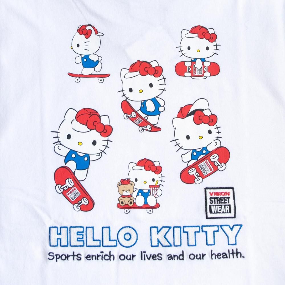 VISION STREET WEAR サンリオ HelloKitty キティ Tシャツ WHITE