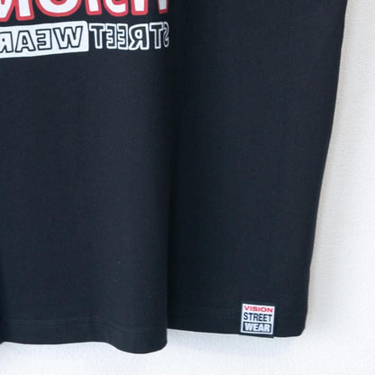 VISION STREET WEAR サンリオ HelloKitty キティ Front/Back Tシャツ BLACK