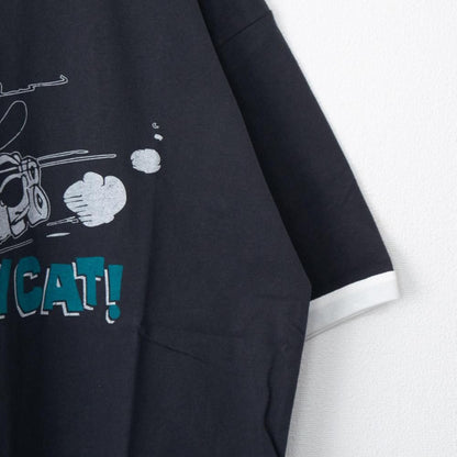 FELIX THE CAT  リンガー Tシャツ CHARCOAL