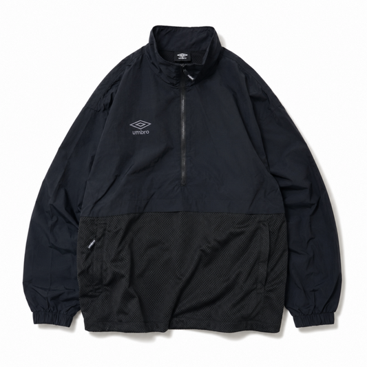 UMBRO 切替 アノラック パーカー BLACK