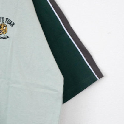 POWER TO THE PEOPLE タイガー刺繍 スカジャンTシャツ MINT BLUE