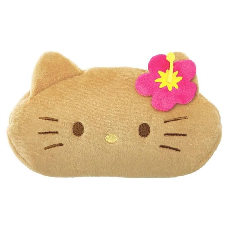 サンリオキャラクターズ ぬいぐるみフェイスぺンポーチ ハローキティ 日焼け