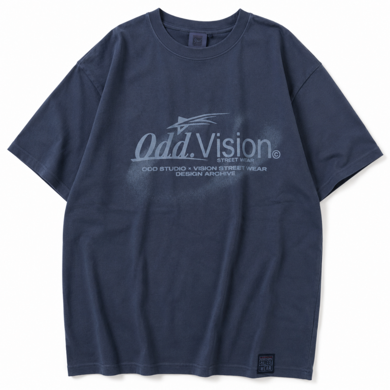 Odd.Studio Graffiti Tシャツ NAVY