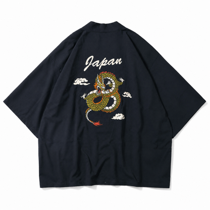POWER TO THE PEOPLE JAPAN Series 刺繍法被 Dragon BLACK