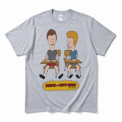 キャラクター Tシャツ BEAVIS AND BUTT-HEAD 座る MT1017 MT1018