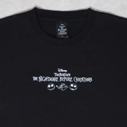 ナイトメアー・ビフォア・クリスマス Multi Illust Tシャツ BLACK