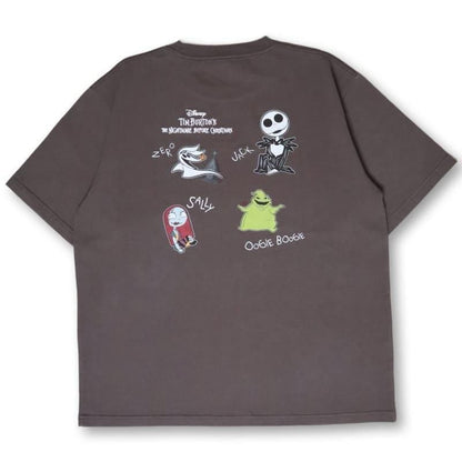 ナイトメアー・ビフォア・クリスマス Multi Illust Tシャツ CHARCOAL