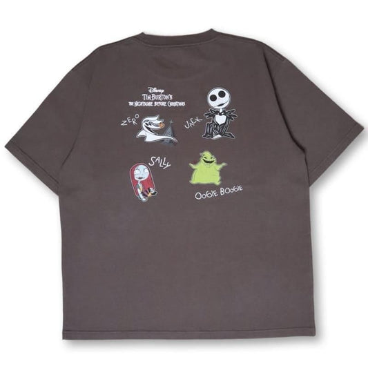 ナイトメアー・ビフォア・クリスマス Multi Illust Tシャツ CHARCOAL