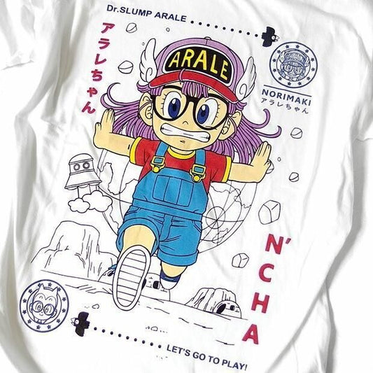 ドクタースランプ アラレちゃん Tシャツ アラレちゃん eplus944 WHITE