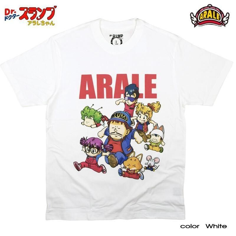 ドクタースランプ アラレちゃん Tシャツ キャラクター eplus1241 WHITE