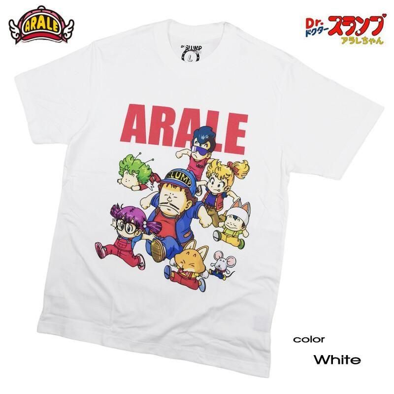 ドクタースランプ アラレちゃん Tシャツ キャラクター eplus1241 WHITE