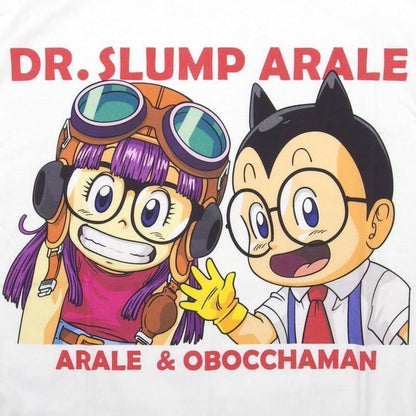 ドクタースランプ アラレちゃん Tシャツ アラレちゃんとオボッチャマンeplus1249 WHITE
