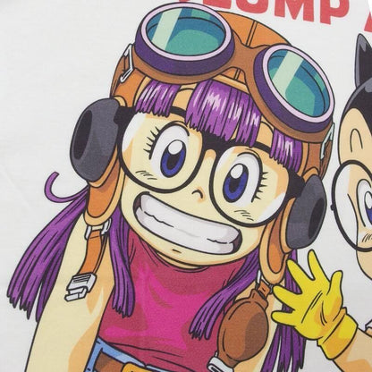 ドクタースランプ アラレちゃん Tシャツ アラレちゃんとオボッチャマンeplus1249 WHITE