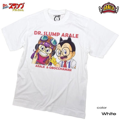 ドクタースランプ アラレちゃん Tシャツ アラレちゃんとオボッチャマンeplus1249 WHITE