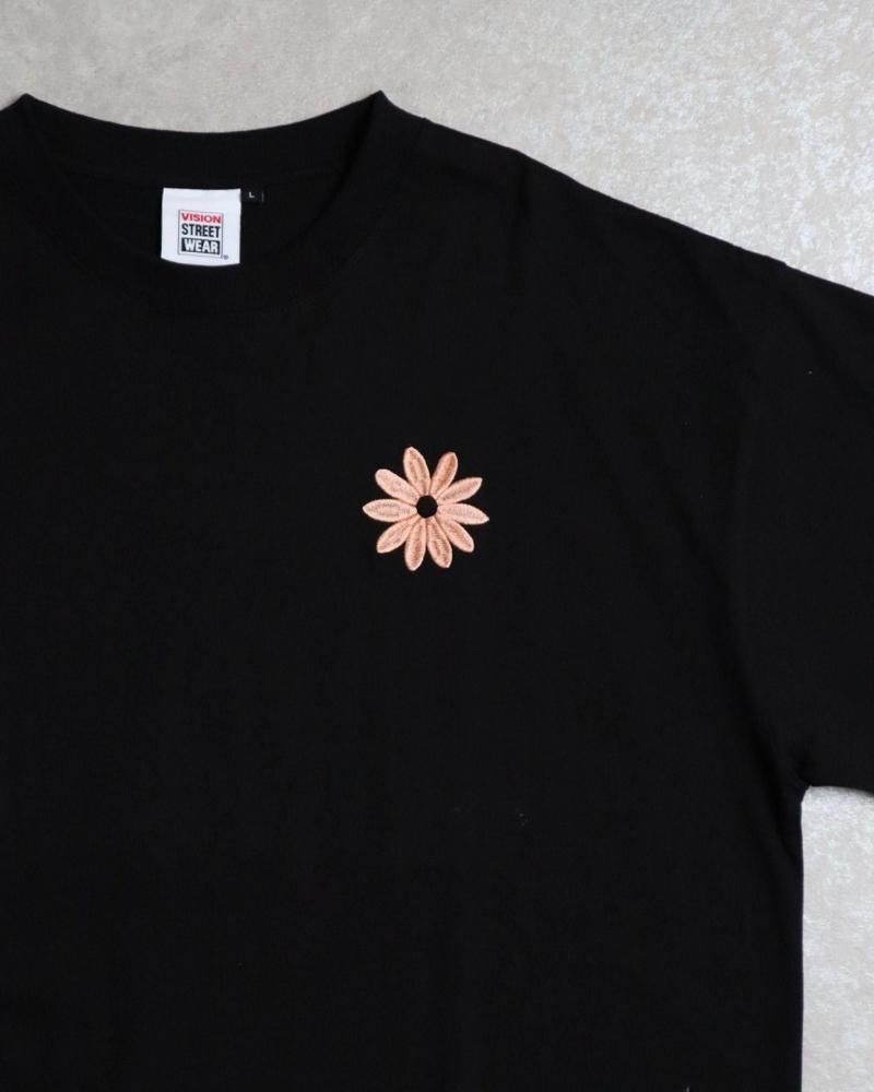 VISION STREET WEAR フラワー マグロゴ ロンT BLACK