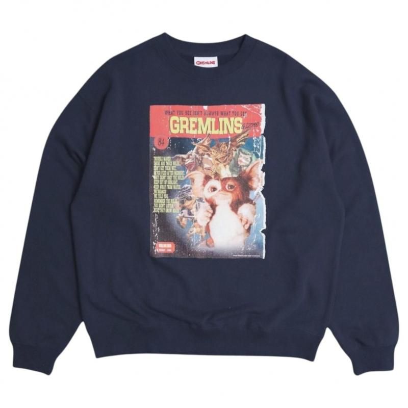 GREMLINS グレムリン ギズモ ムービーポスター スウェット NAVY